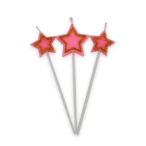Vela Macivelas Estrellas (3 pzas)