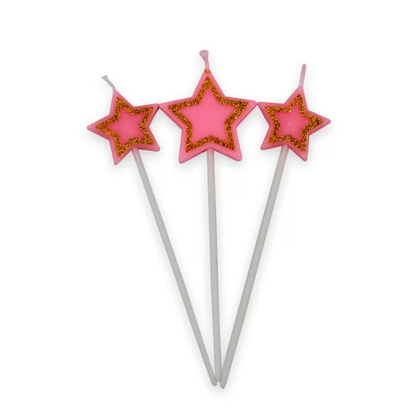 Vela Macivelas Estrellas (3 pzas)