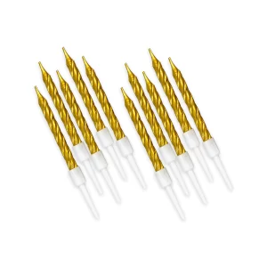 Vela Macivelas Espiral Metal 5,5 cm (10 pzas) - Varios Colores