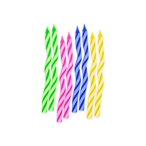 Vela Macivelas Caramelo Espagueti Multicolor (8 pzas)