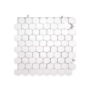 Panel Shimmer Macivelas Hexagonal Mate Blanco