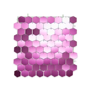 Panel Shimmer Macivelas Hexagonal Mate Rosado