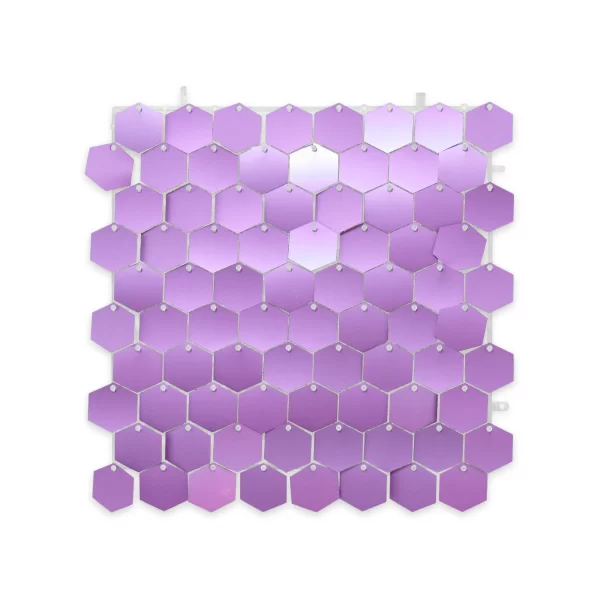 Panel Shimmer Macivelas Hexagonal Mate Lila