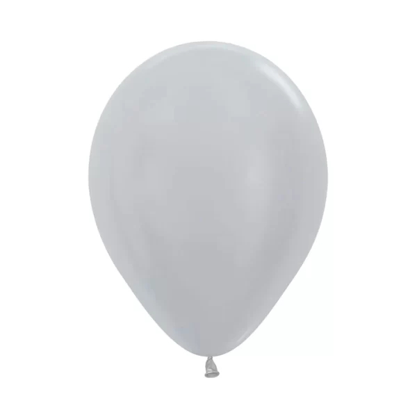 Globo Sempertex Látex Satín Plata – Varias Medidas